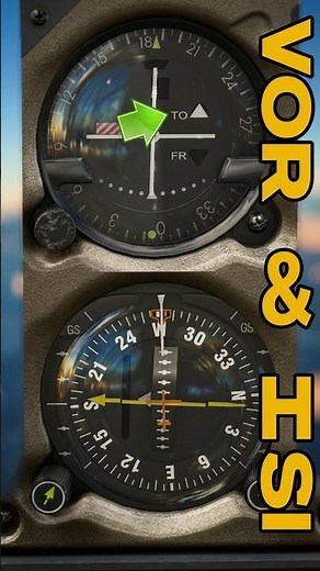 VOR Navigation | HSI & VOR Indicator Side by Side #aviation #msfs #VOR