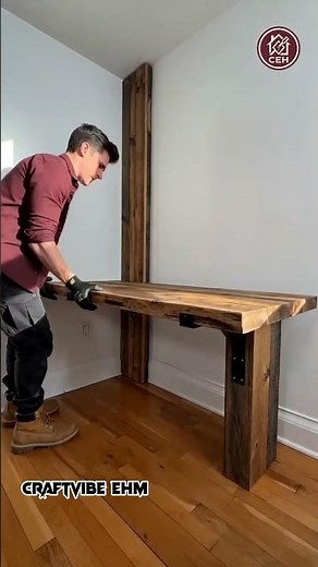 Build Your Dreamy Rustic Home Office ✨ #craftvibeehm #diy #homedesign