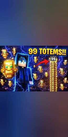 This Command Gives 99 Totems!💥🌩️ (Minecraft OP)💥 #minecraft #gaming