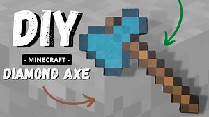 How to Make a Diamond Axe in Minecraft - What Box Game