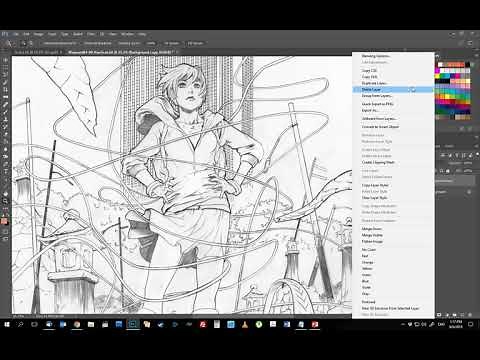 Drawing and Illustration Tutorial: Scanning and Adjusting Pencil Linework Before Coloring/Painting