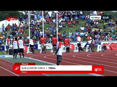 fijivillage Re:Live | Girls Sub Jnr 100M Final | Day 1