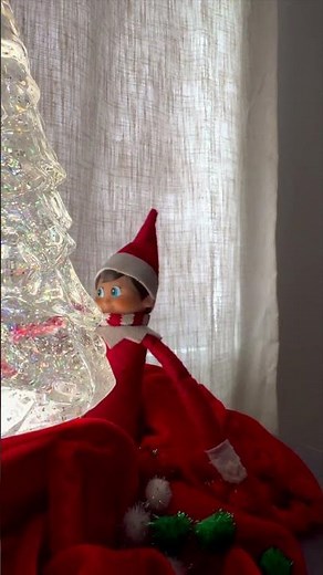 Elf on the shelf caught moving on hidden camera.