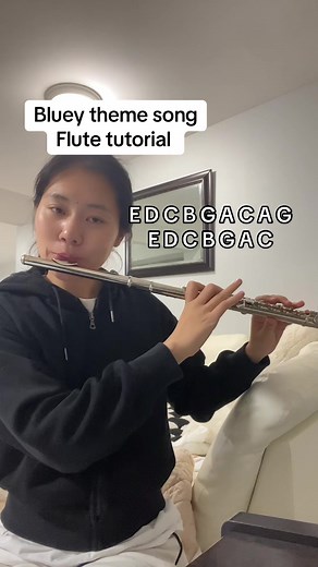Flute Tutorial for Bluey Theme Song