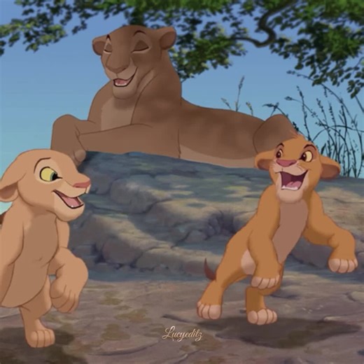 Cute Moments of Simba and Nala in The Lion King