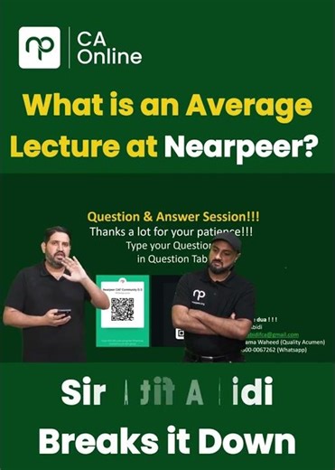 Average CA Lecture at Nearpeer | Sir Atif Abidi Explains Step by Step 📚🔥 l #icap #castudents