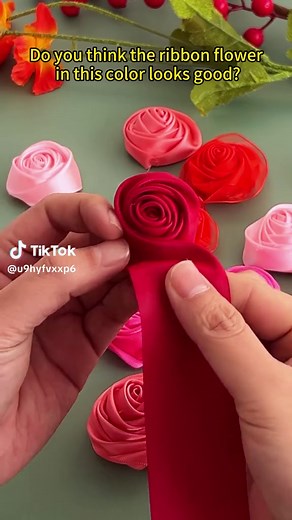 Creating Beautiful Ribbon Flowers in Vibrant Colors