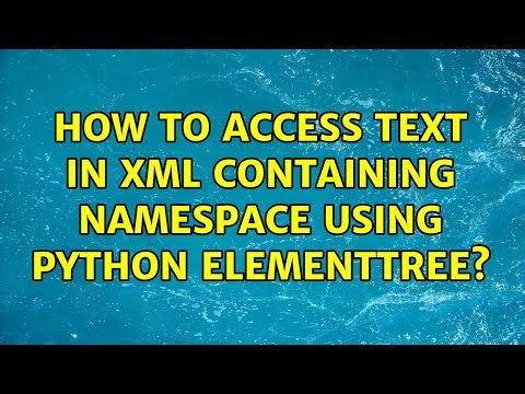 How to access text in XML containing namespace using python ElementTree?
