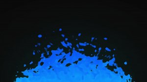 Download Cartoon Blue Fire flames motion graphics element 2D animation background for free