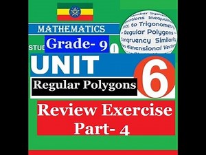 Mathematics Grade 9 Unit 6 review Exercise Part- 4‪@mathT_21‬