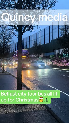 Christmas Lights on Belfast City Tour Bus