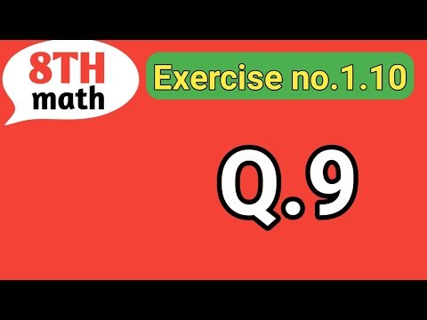 CLASS 8 MATH EXERCISE 1.10 QUESTION 9 | STEP BY STEP EXPLANATION