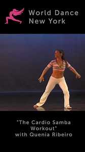 Authentic Rio De Janeiro style Brazilian samba ("samba no pe") workout, includes step-by-step! "The Cardio Samba Workout" with Quenia Ribeiro >> Purchase this program as INSTANT WORLDWIDE VIDEO at https://www.WorldDanceNewYork.com Watch our videos anywhere in the world, on any device! #samba #braziliansamba #sambadance #sambadancer #sambadancers #sambadancechallenge #sambanopé #sambanope #sambadancers #sambaworkout #braziliancarnival #braziliandance #brazil | World Dance New York
