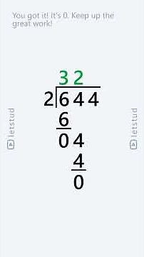 Long Division: 644 divided by 2 | Step-by-Step Math Lesson for Kids & Beginners