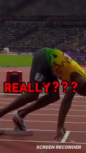 Usain bolt has an awful start really? #trackandfield