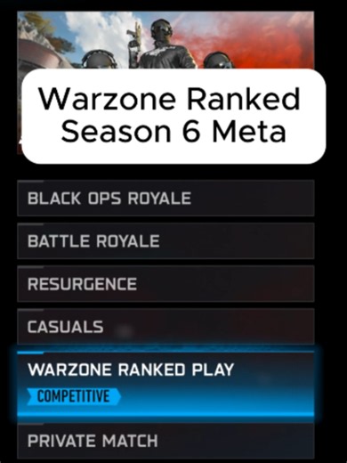 Warzone Ranked Season 6 Meta | call of duty warzone