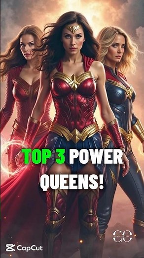 Top 3 Strongest Female Superheroes of All Time💪👑#superhero #marvel #dccomics #wonderwoman #shorts