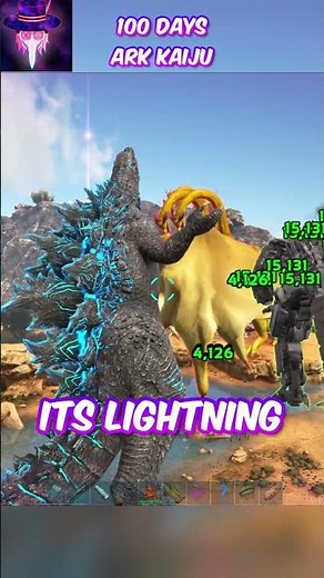 Godzillas Team vs Ghidorah #100days #arksurvivalevolved #crowmeda100days