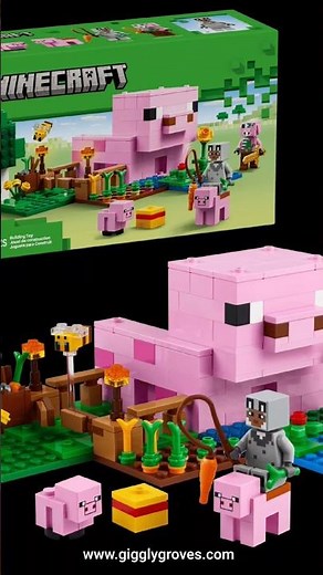LEGO Minecraft The Baby Pig House 21268 Build & Review! 🐷🧱