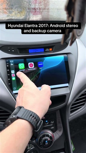 Hyundai Elantra 2016: Android stereo and backup camera #carplay #hyundai #elantra