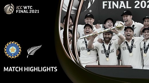 New Zealand secured a stunning eight-wicket victory in the inaugural ICC World Test Championship Final against India 🏆 Watch the highlights of the epic game 📽️ #WTC21 | #INDvNZ | ICC - International Cricket Council