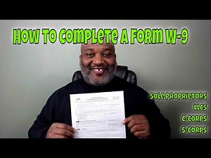 How To Complete A W9 - Sole Proprietor and Independent Contractors