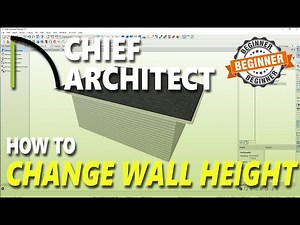 Chief Architect How To Change Wall Height