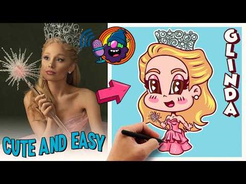 How to Draw Glinda from Wicked – Cute & Easy Chibi Drawing Tutorial