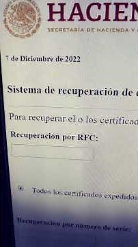 Descargar el certificado de efirma despues de ir al SAT