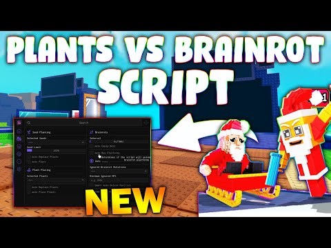 *NEW* Plants Vs Brainrots Script (PASTEBIN 2025) (SELL ALL,SHOP ALL ,SEED PLANTING,WATER THE PLANTS)