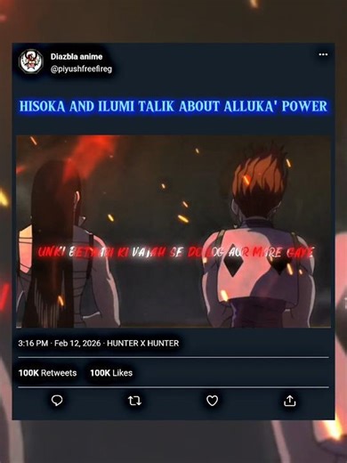 ILUMI AND HISOKA TALKING ABOUT ALLUKA'S POWER🥶