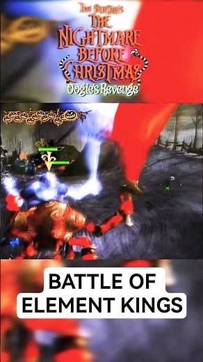 ❄️🔥 JACK BATTLES FIRE & ICE KING (The Nightmare Before Christmas Oogie's Revenge) #Shorts