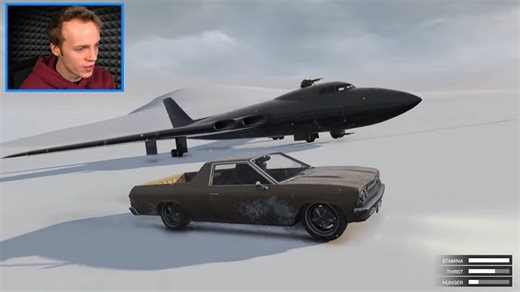 Streamer Nought survives an ice age in GTA 5 using mods