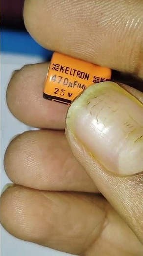 470 Microfarad 25 Volt Electrolytic capacitor use in Electronics circuit**#Short