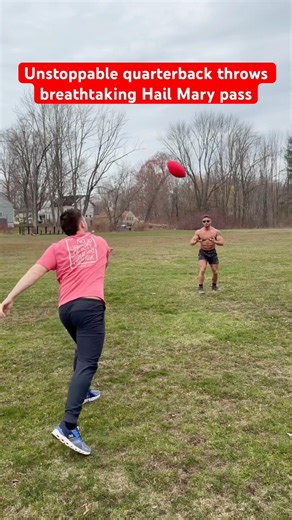 Unstoppable quarterback throws breathtaking Hail Mary pass #quarterback #recovery