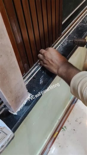 Dilshad Shah on Instagram: "PVC wall panel fitting #sortvideo #newtirending🔥🔥 #likeandfollowme❤️follow"