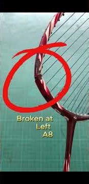 Broken Badminton Racket 007- Yonex Astrox 100 Tour #badminton #badmintonlovers