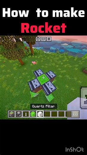 Minecraft: How to build a Working Rocket 🚀 in 1.21! [easy] #minecraft #minecraftbuilding #gaming