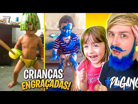MELHORES VÍDEOS de CRIANÇAS MAIS ENGRAÇADAS e FOFAS - PAI TAMBÉM VLOGA