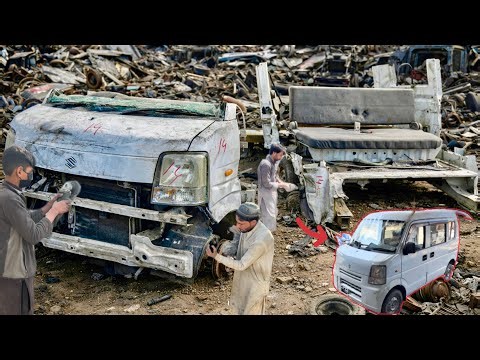 Amazing Rebuild of Damaged Suzuki Every Wagon Full Restoration the Skilled Worker