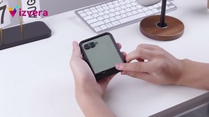 Vizvera for Motorola Razr 2024 Case with Hinge Cover, Built-in Screen Protector Shockproof All-Inclusive Smartphone Cover Wireless Charging for Motorola Razr 2024(Spritz Orange)