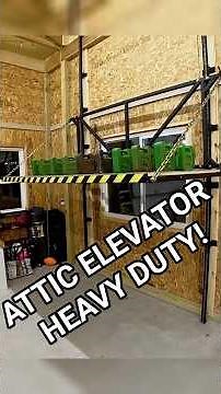 Building a High Capacity Attic Lift | DIY Shop Elevator Built Right #diy #milwaukeetools