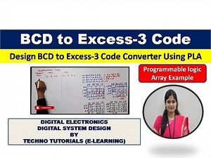 BCD to Excess-3 code converter Using PLA | BCD to Excess-3 code converter | PLA example