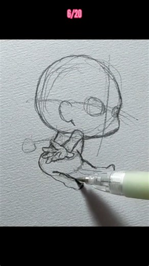 How To Draw A Chibi Body 6/20 #shorts #chibiart #chibidrawing #chibi #chibichibi #drawingposes