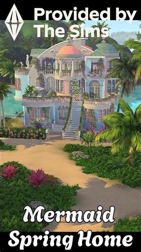 Gorgeous Mermaid Family House! | Sims 4 No CC Build Tour