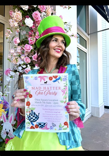 Step into the madness 🎩✨ Join us for a whimsical Mad Hatter Party on March 7 from 11–2 at Utica Square! Expect curious surprises, delightful treats, and a tea party twist you won’t want to miss. Wear your maddest hat and let’s make it a wonderfully wild afternoon! ♣️🫖 #ambermarieandcompany #uticasquare #madhatter #ambermarieandco #shoplocal @uticasquare