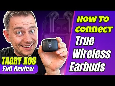How to connect true wireless earbuds TAGRY X08 | Review 2023