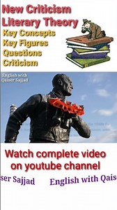 New Criticism Literary Theory || Key Concepts #newcriticism #literarytheory #theory #criticism