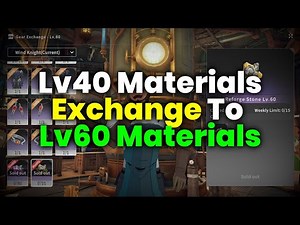 How To Exchange Old Materials For Lv60 Materials - Blue Protocol Star Resonance