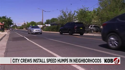 Albuquerque installs speed humps in 22 neighborhoods to slow traffic